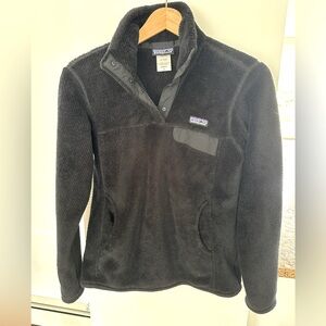 Black-Medium Patagonia Retool Snap-T Fleece Pullover
